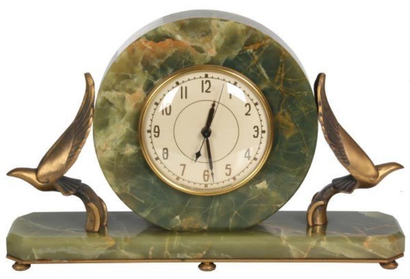 Whitehall Hammond Onyx Deco Electric Clock