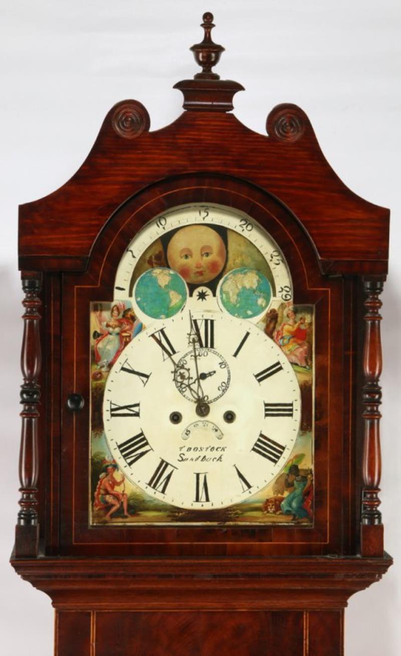 AN EARLY 19TH CENTURY GRANDFATHER CLOCK