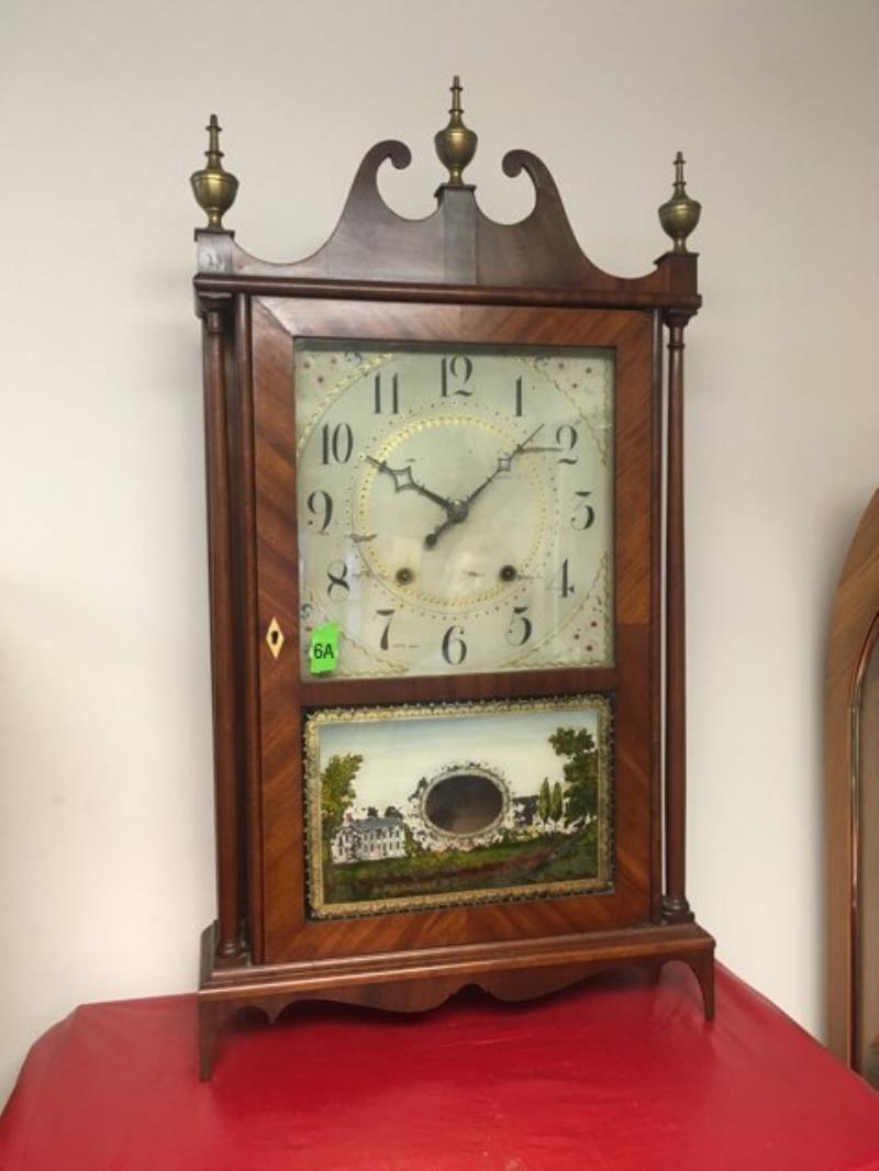 E. Terry & Sons Pillar and Scroll Clock