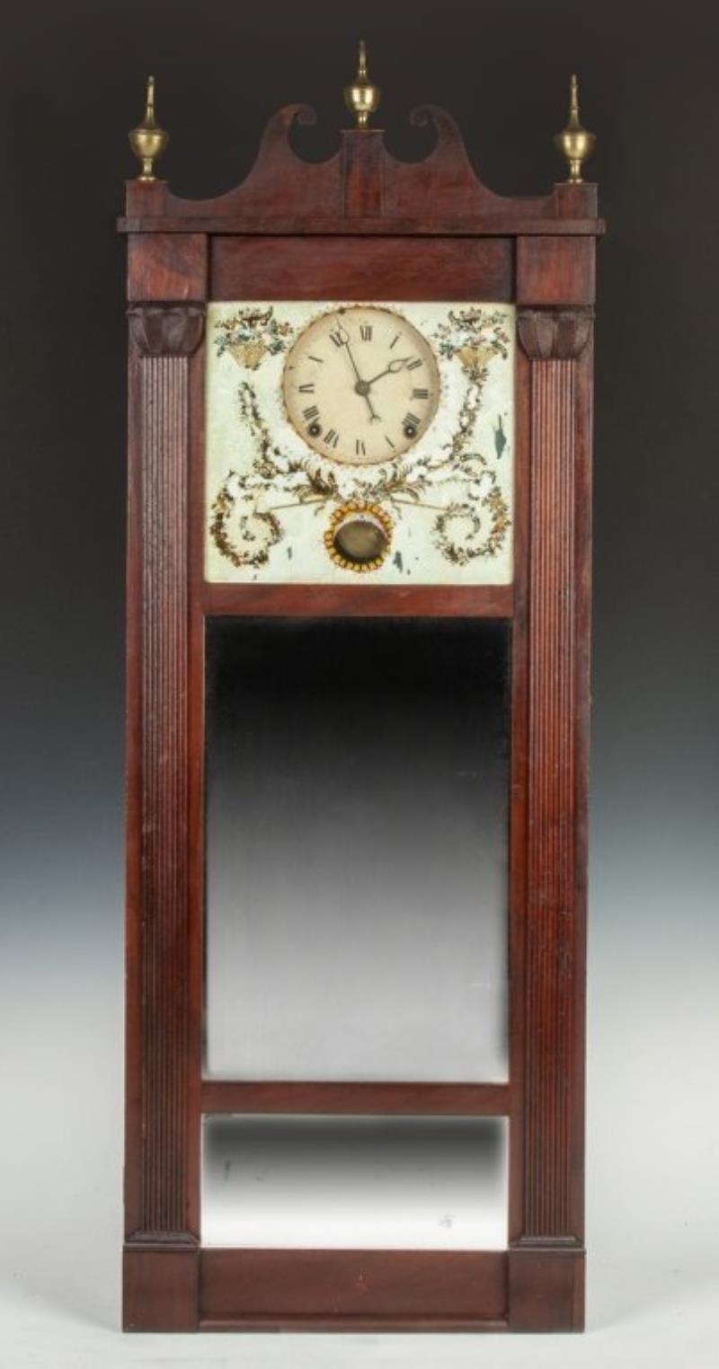 Joseph Ives Hanging Mirror Clock
