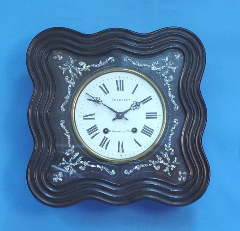 Inlaid French Picture Frame Wall Clock