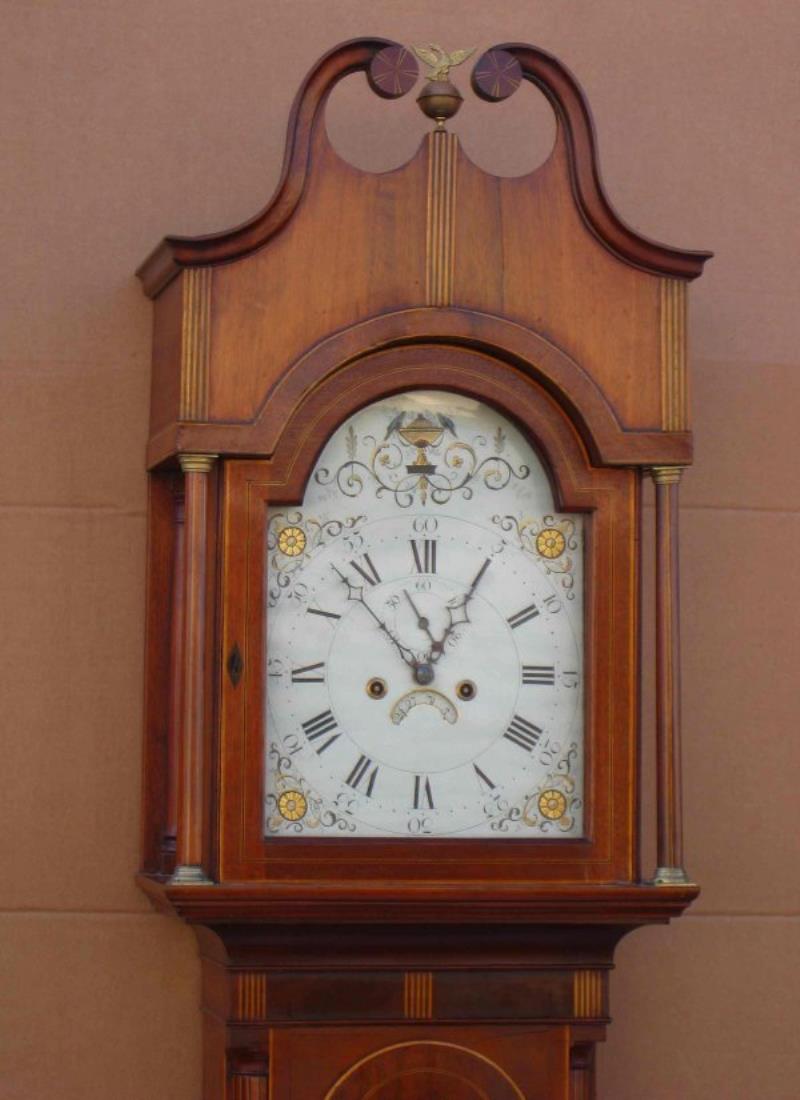 Fine Federal American tall case clock