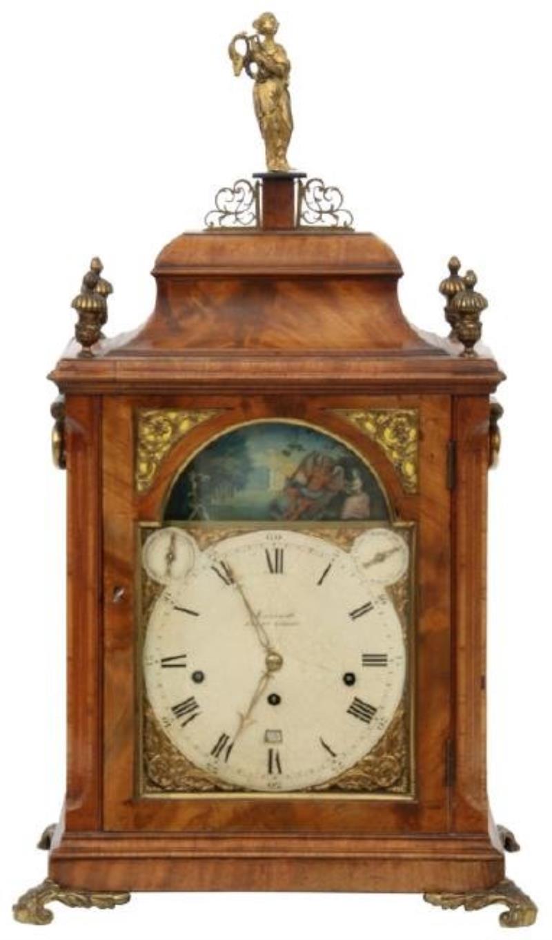 John Marriot English Triple Fusee Bracket Clock