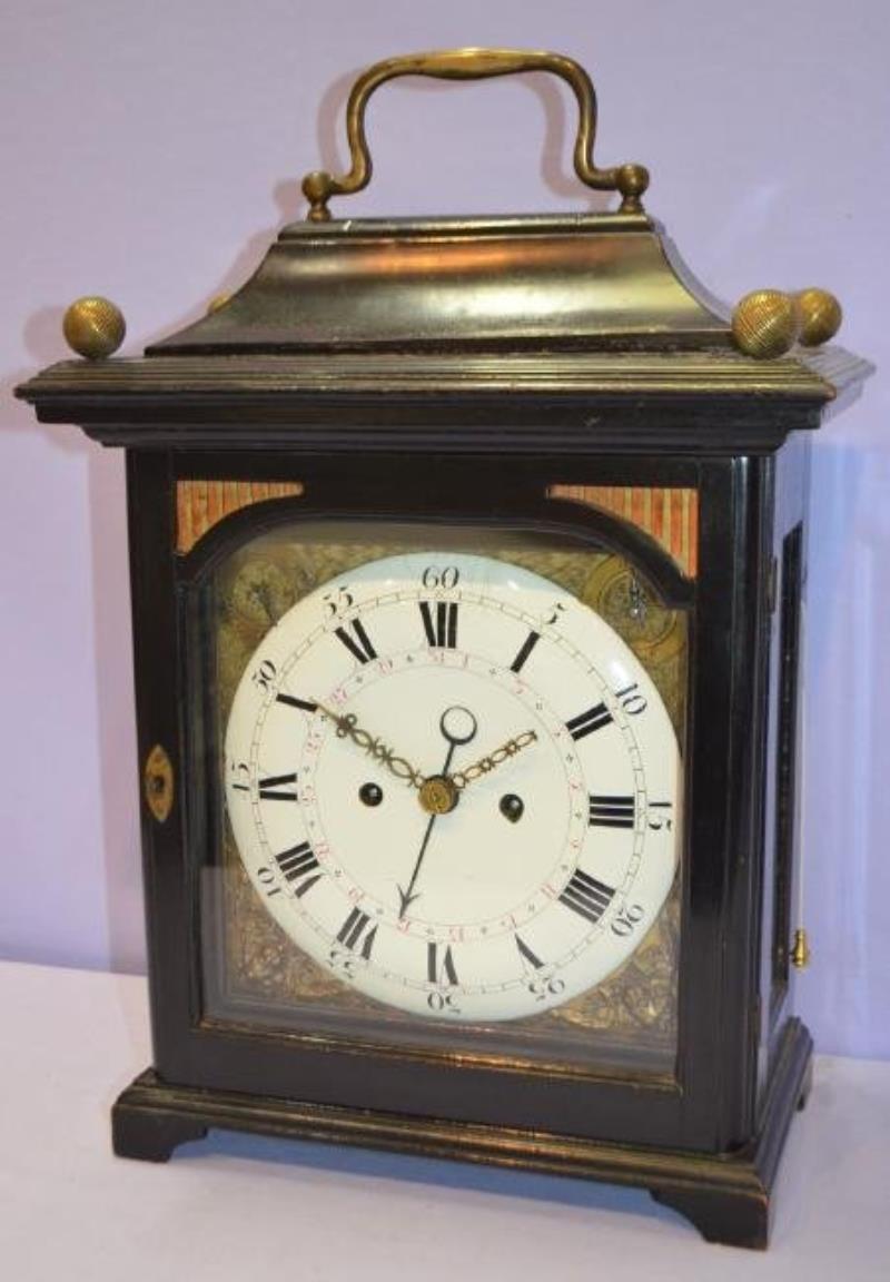 English Double Fusee Bracket Clock