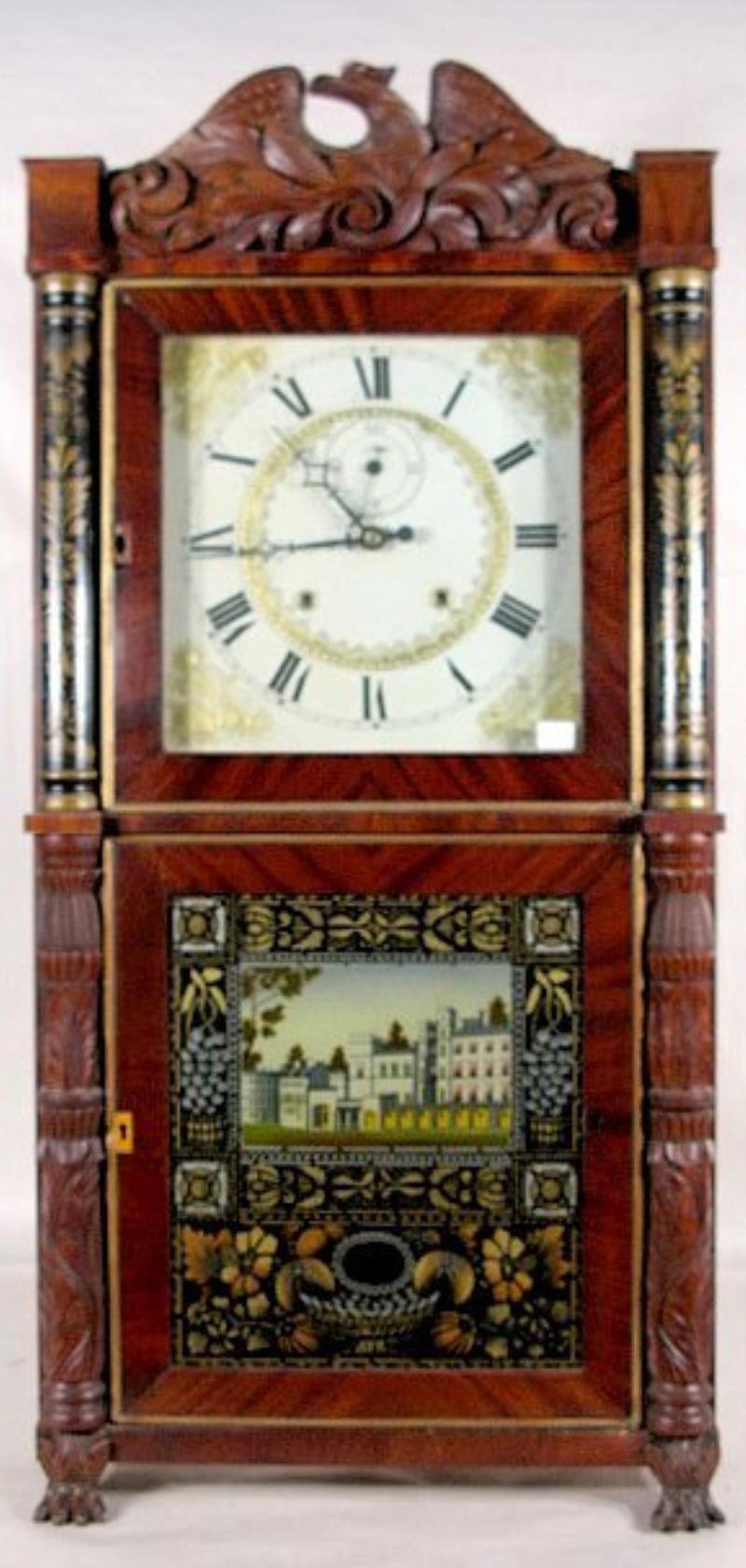 E. Terry & Sons 8 Day Shelf Clock