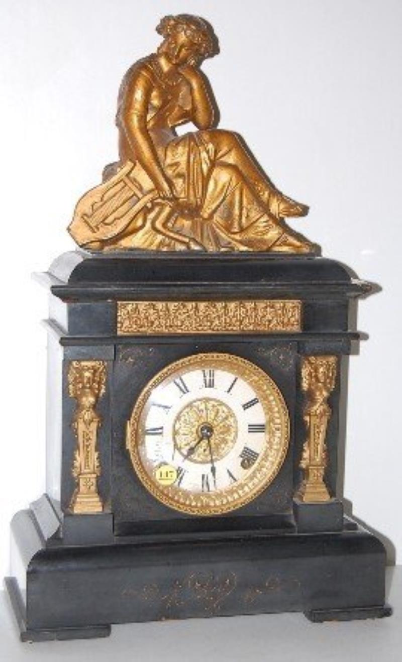 Seth Thomas Mantle Clock w/Figure