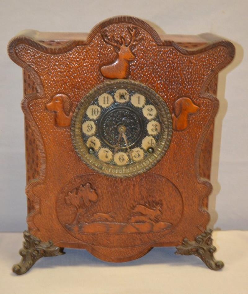 Antique Gilbert “Cosey Corner O” Cabinet Clock