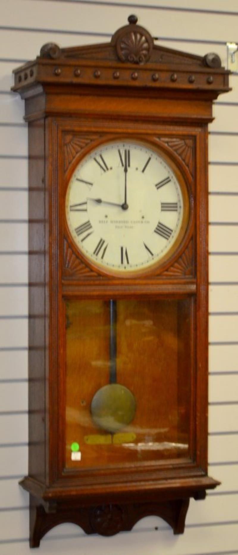 Antique Self-Winding Clock Co. Wall Regulator