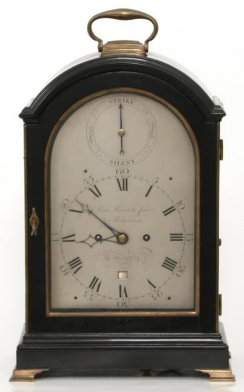Ebonized English Bracket Clock