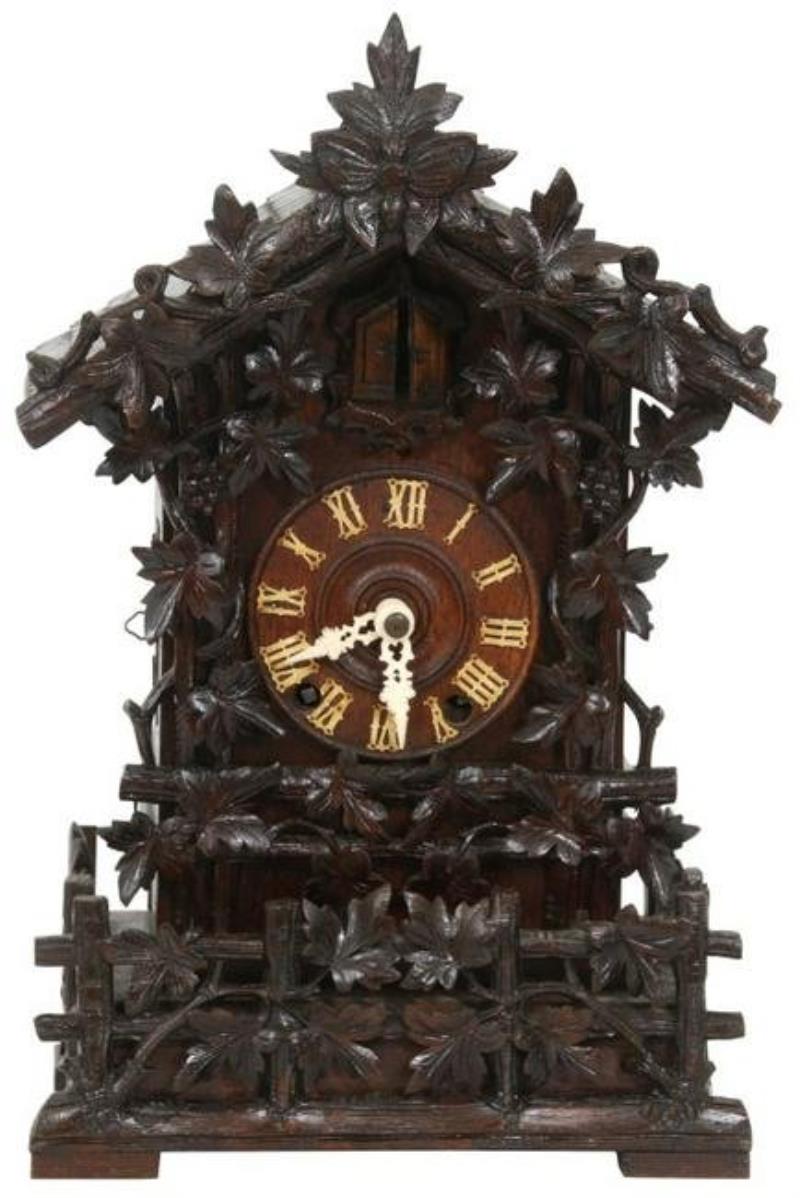 Oak Cuckoo Shelf Clock