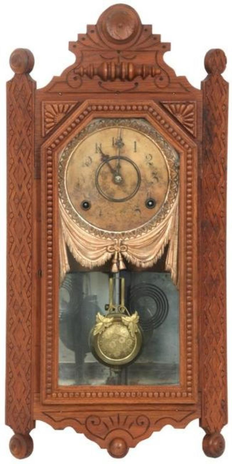 Gilbert “Corner A” Oak Wall Clock