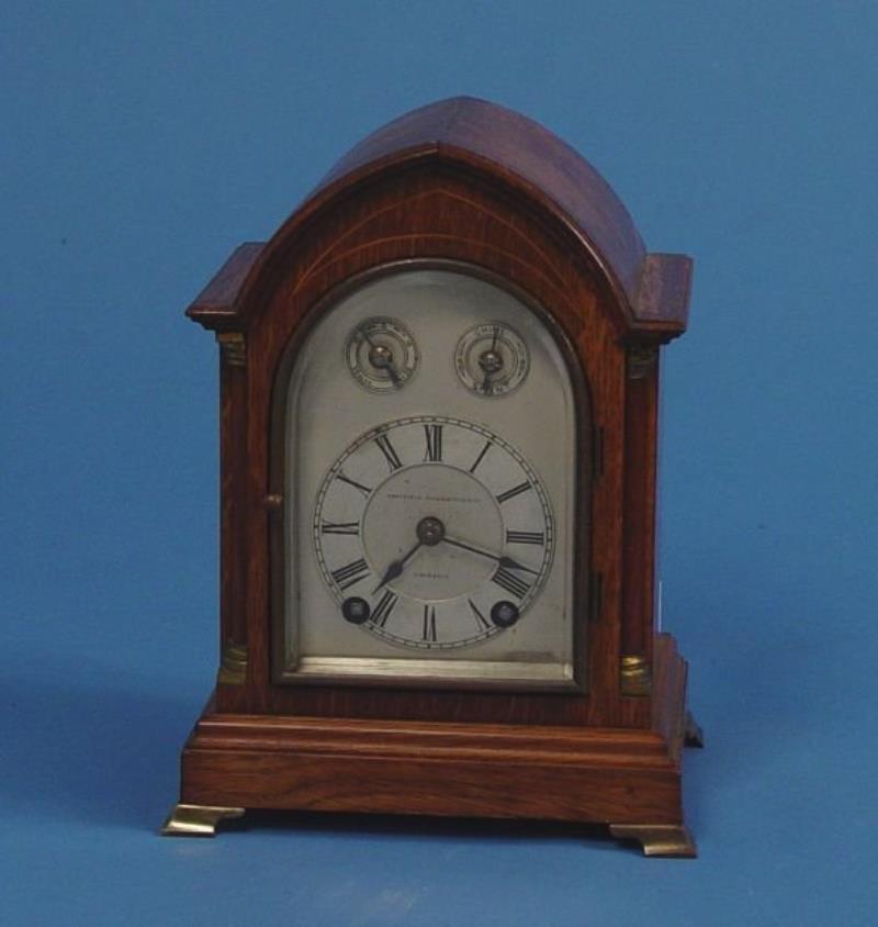 Winterhalder Hofmeier Oak Mini Bracket Clock