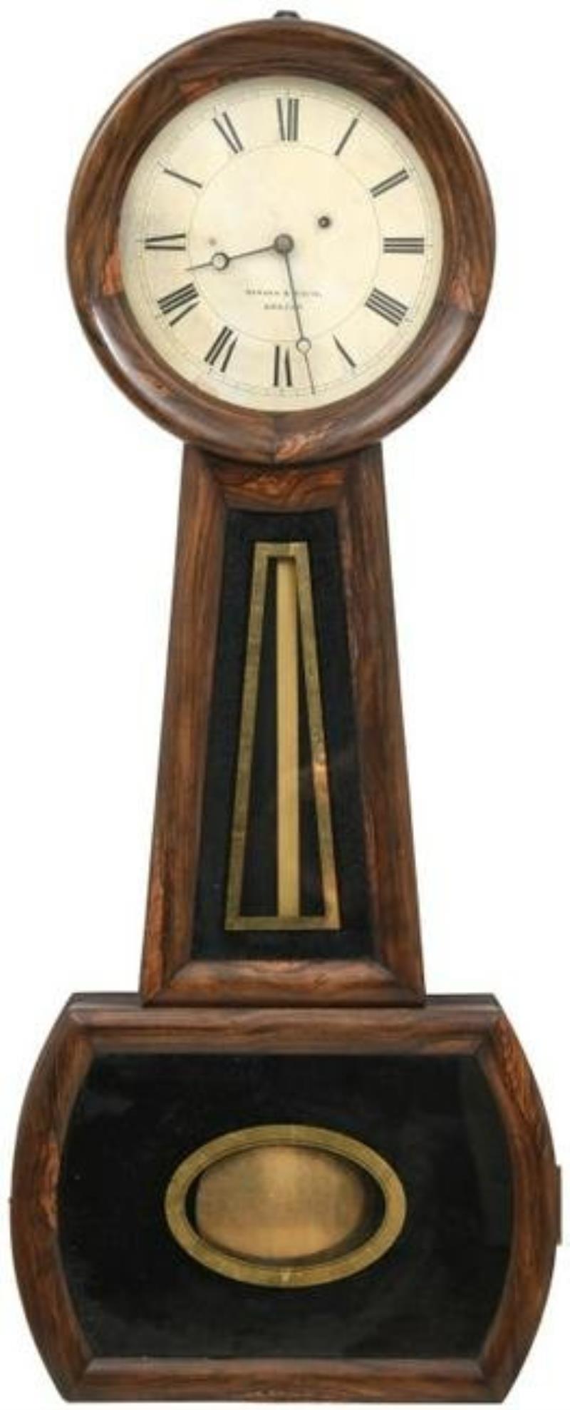 Howard & Davis No. 2 Weight Driven Banjo Clock