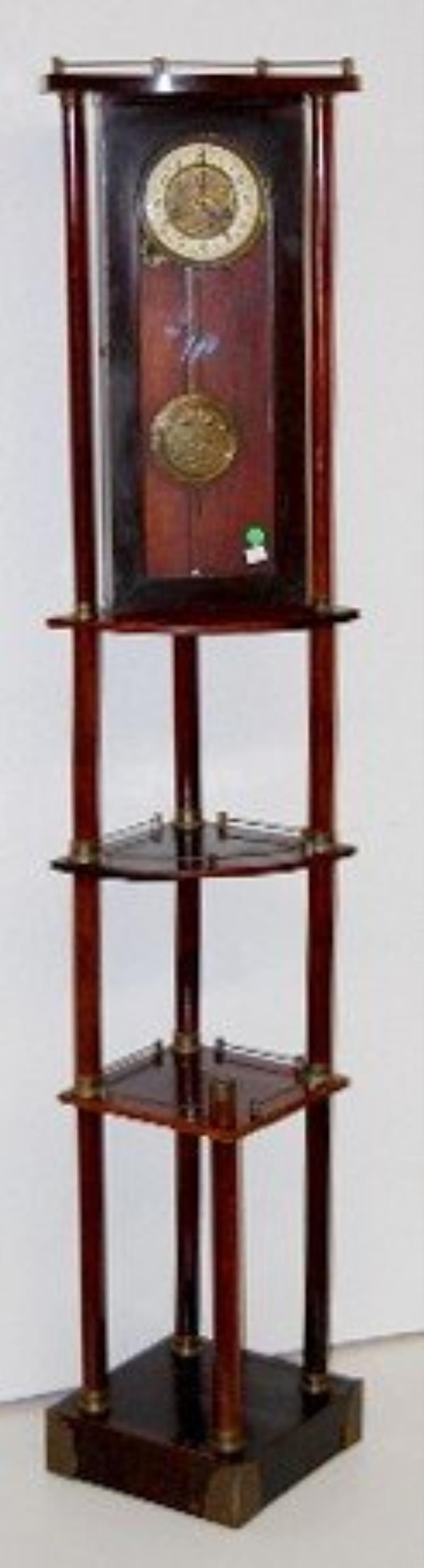 R.A. Clock on Mahogany Corner Shelf