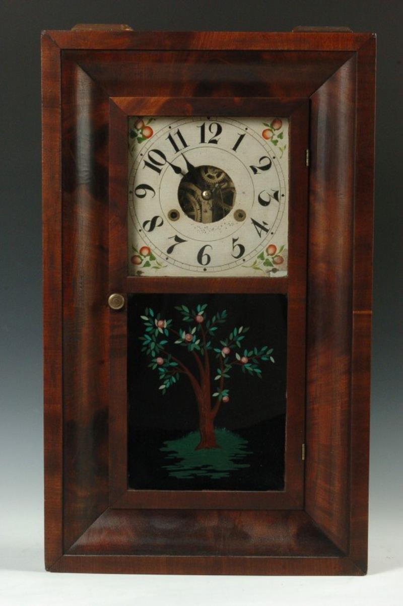 A SILAS HOADLEY 1809-1813 OGEE SHELF CLOCK