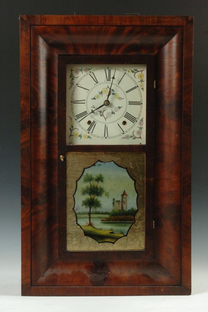 SMITH AND BROTHERS WOOD WORKS OGEE SHELF CLOCK