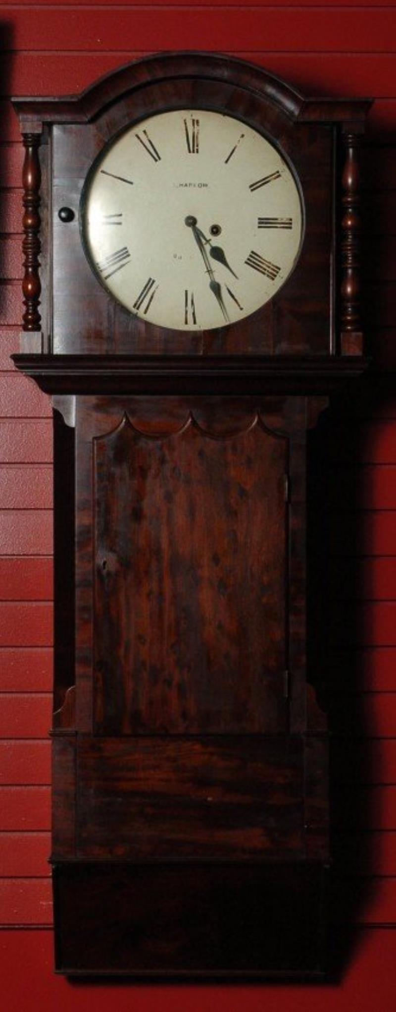 A LARGE 19TH CENTURY ENGLISH TAVERN CLOCK