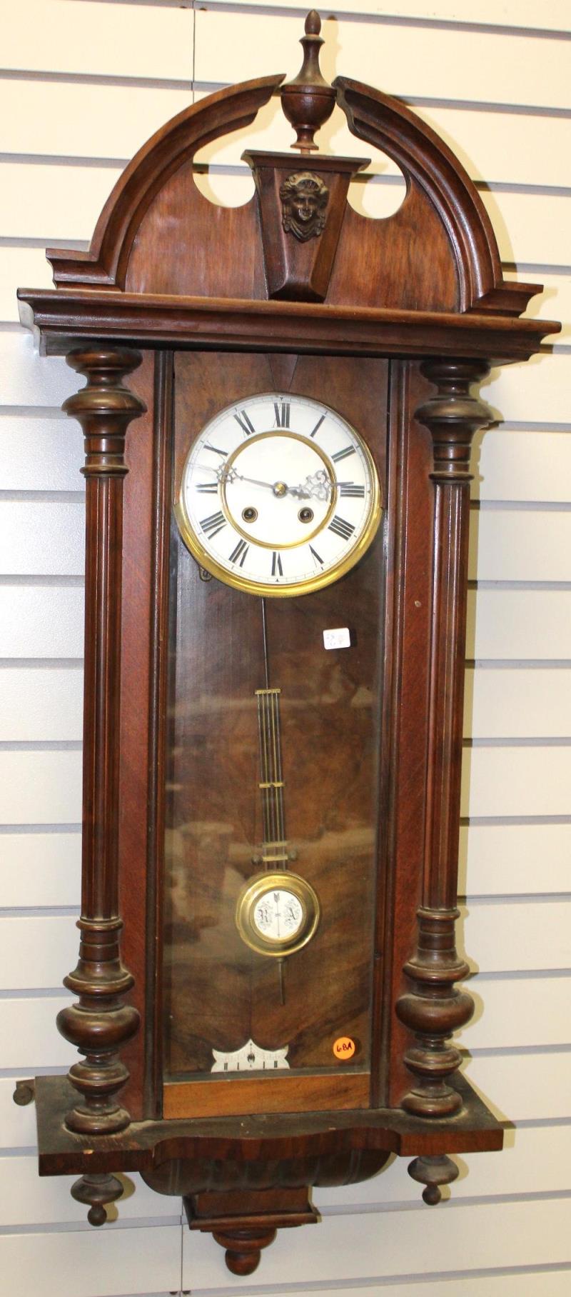 Antique Gustav Becker Vienna Wall Regulator Clock