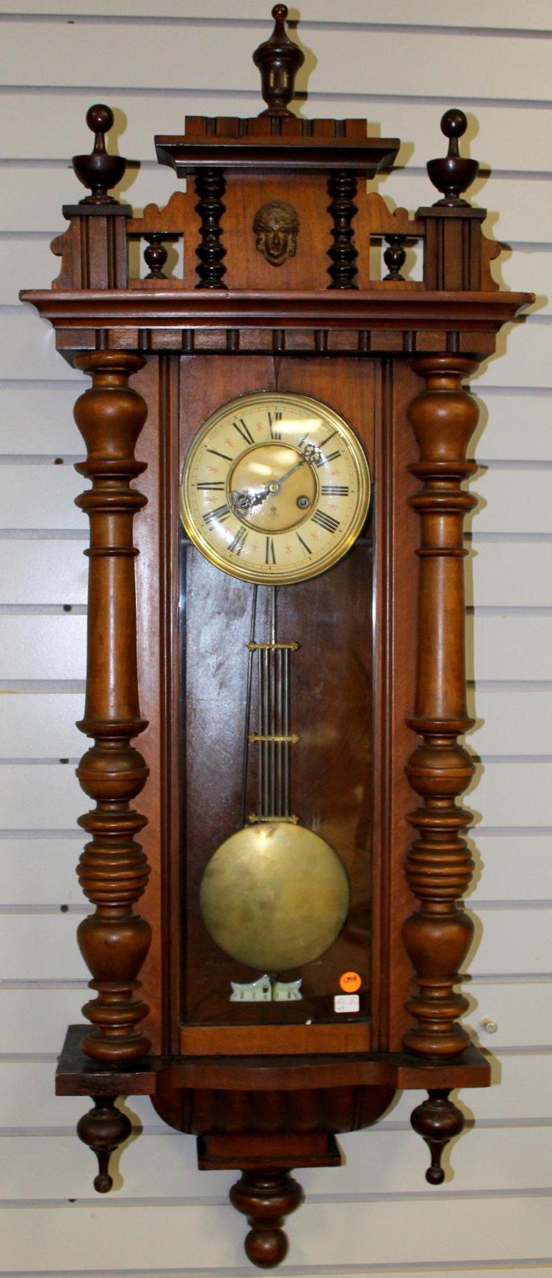 Antique Gustav Becker Vienna Wall Regulator Clock