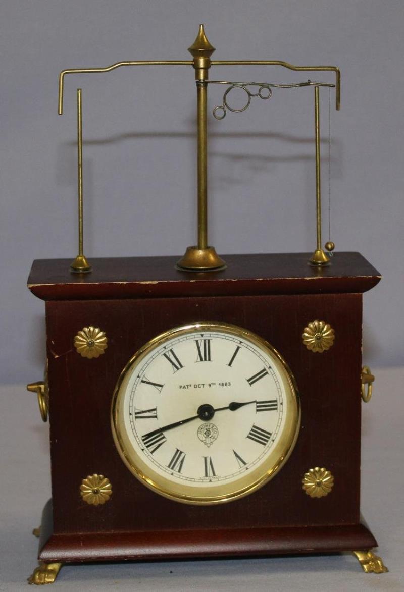 Vintage Jerome & Co. Flying Pendulum Clock in Box
