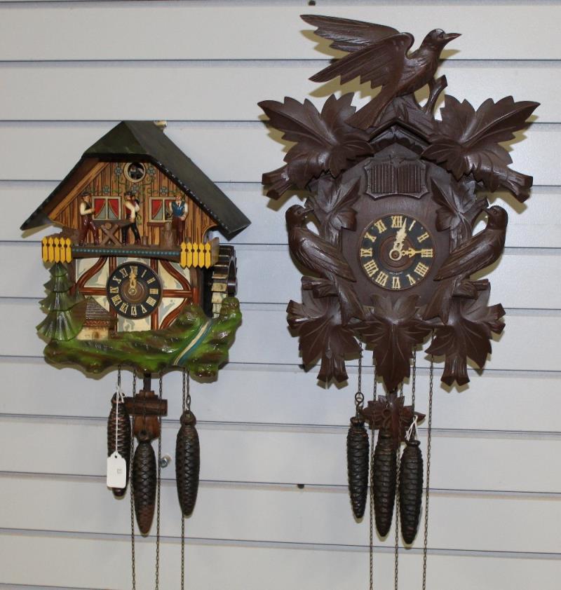 2 Cuckoo Wall Clocks