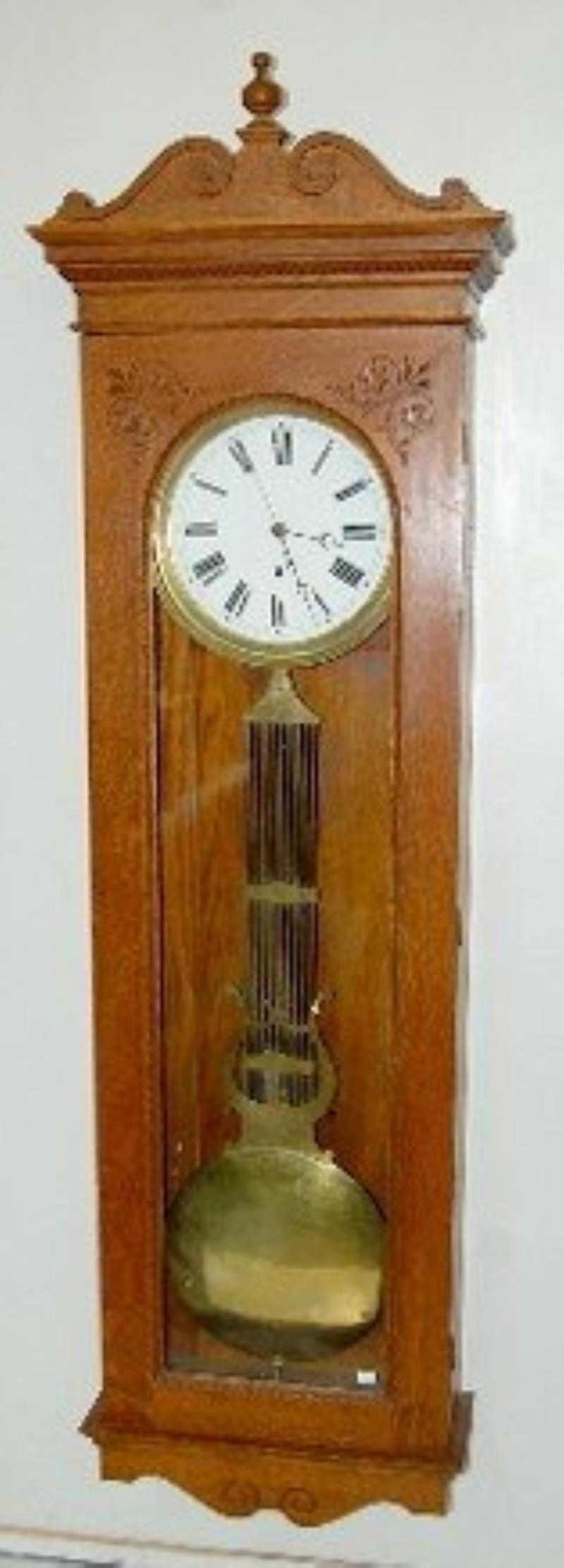 New Haven “Thornton” Jewelers Regulator Clock