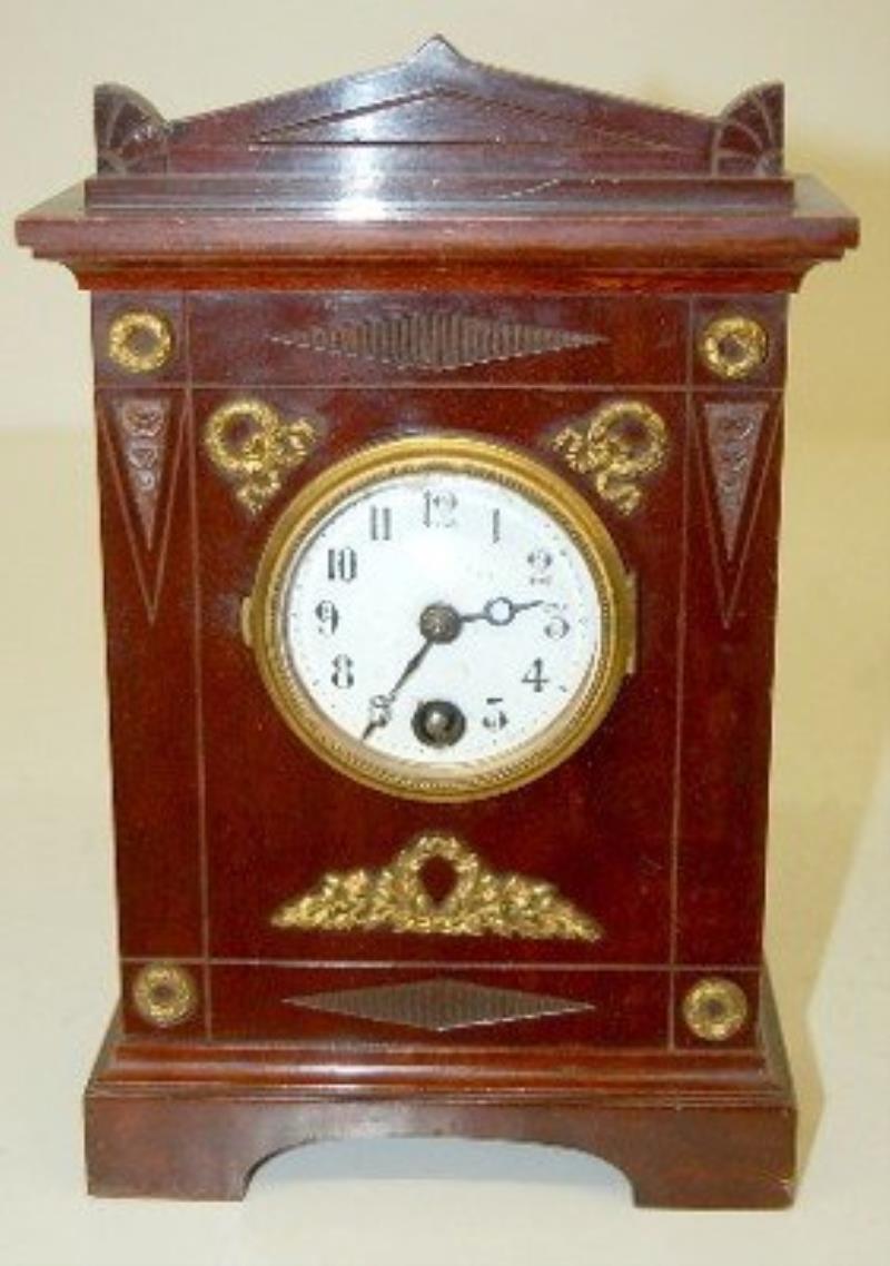 Mini Lenzkirch Style Bronze Mount Shelf Clock