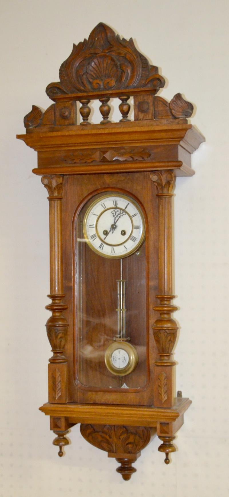 Antique Schlenker & Kienzle RA Wall Regulator Clock