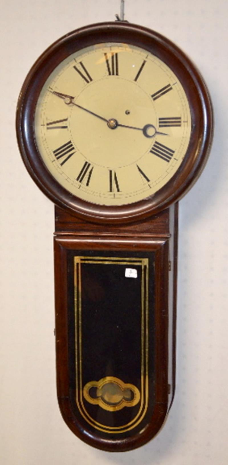 Antique Hatch T.O. Keyhole Regulator Clock