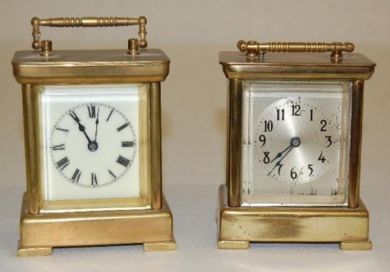 2 Waterbury Carriage Clocks