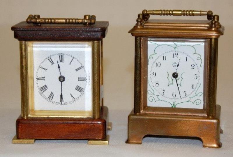 2 Waterbury Carriage Clocks
