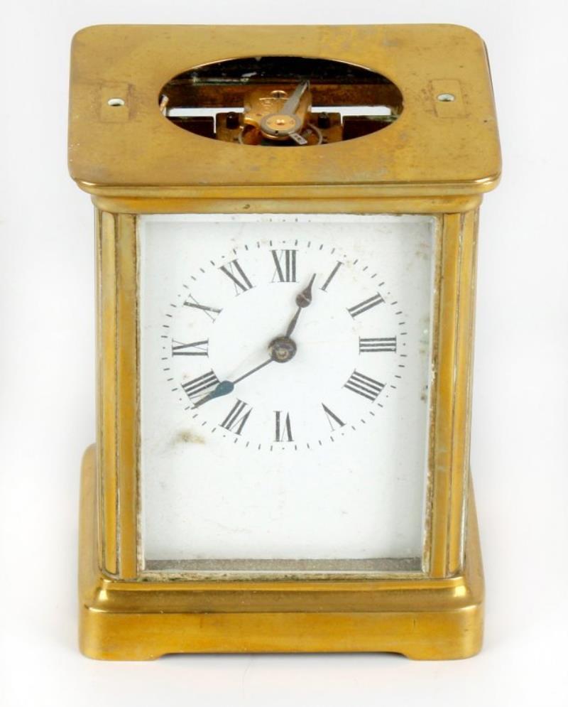 An Art Deco walnut grandmother clock