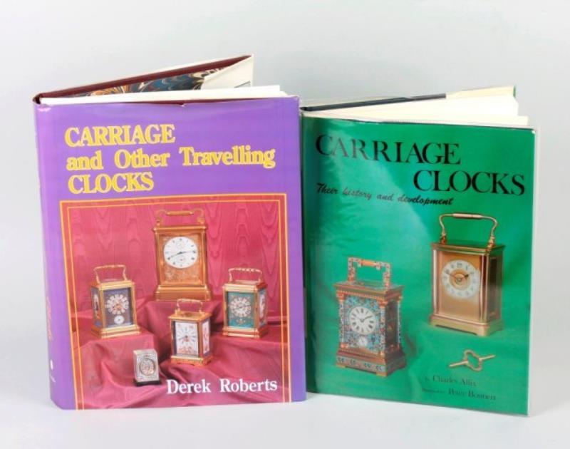 Two carriage clock reference books