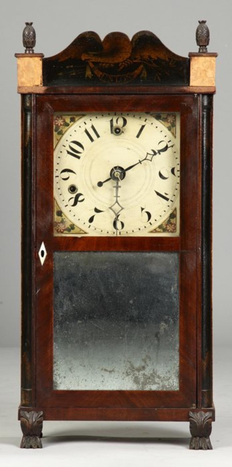 Silas Hoadley Miniature Alarm Shelf Clock