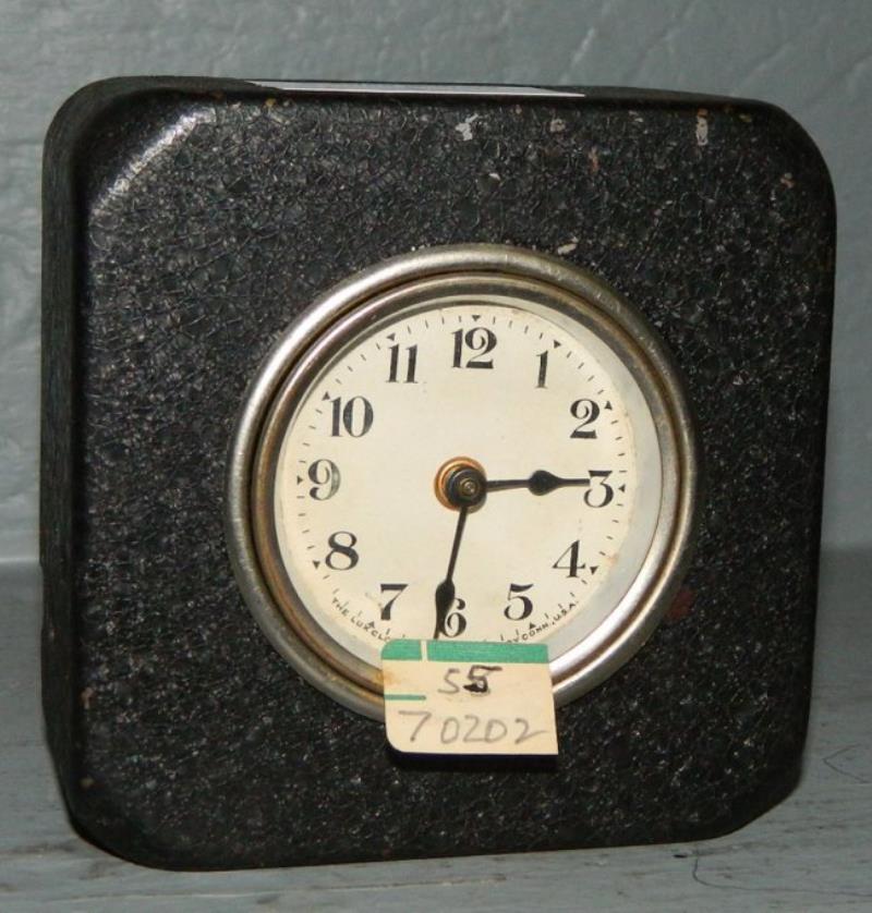 American LUX 1 day lever movement clock bank.