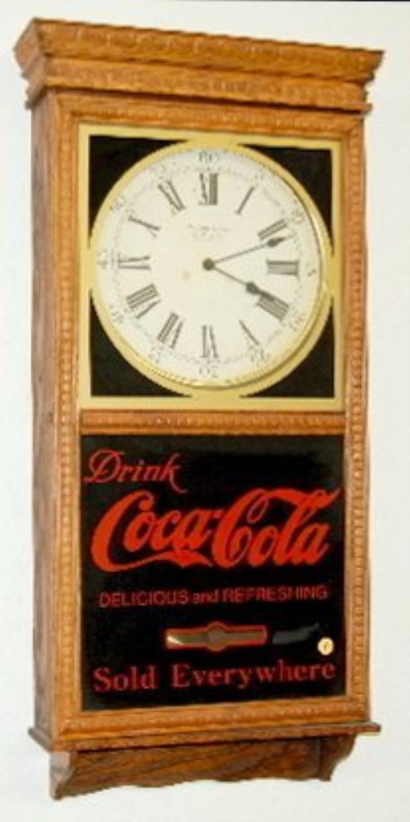 Coca Cola Advertising Store Regulator Clock