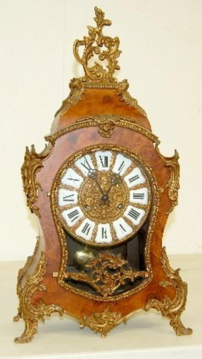 German/Italian Fancy Mantel Clock, Not Antique