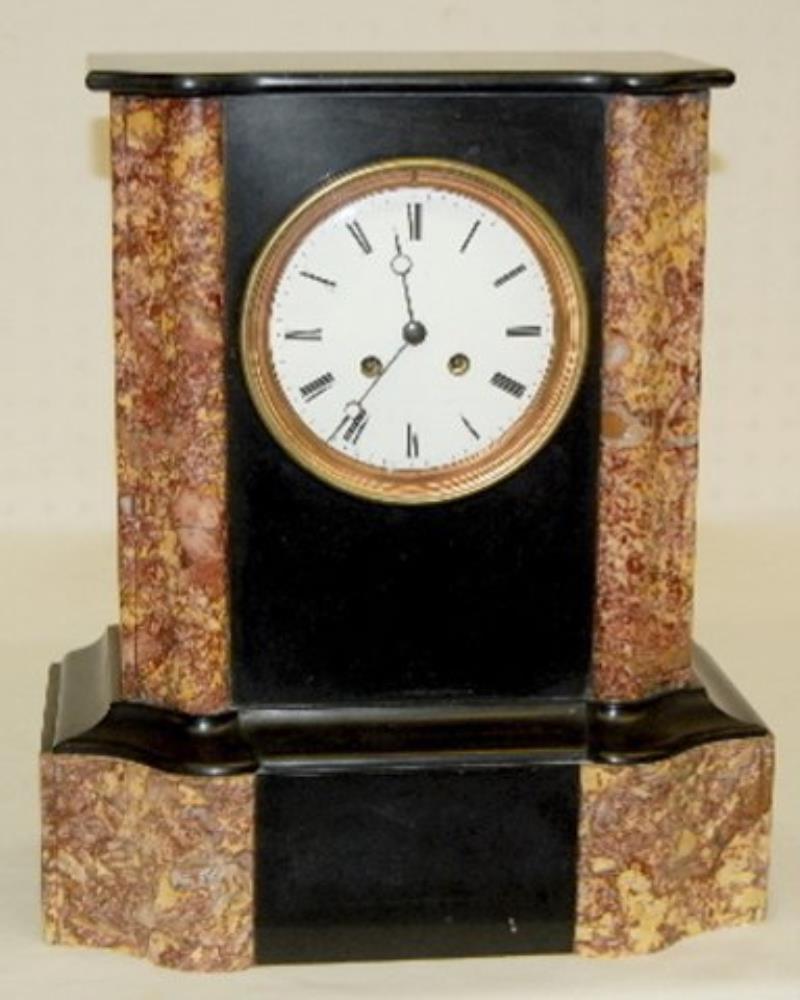 Japy Freres French Slate & Marble Clock