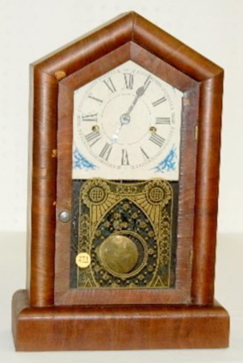 H.A. Milton Clock Co. Cottage Shelf Clock
