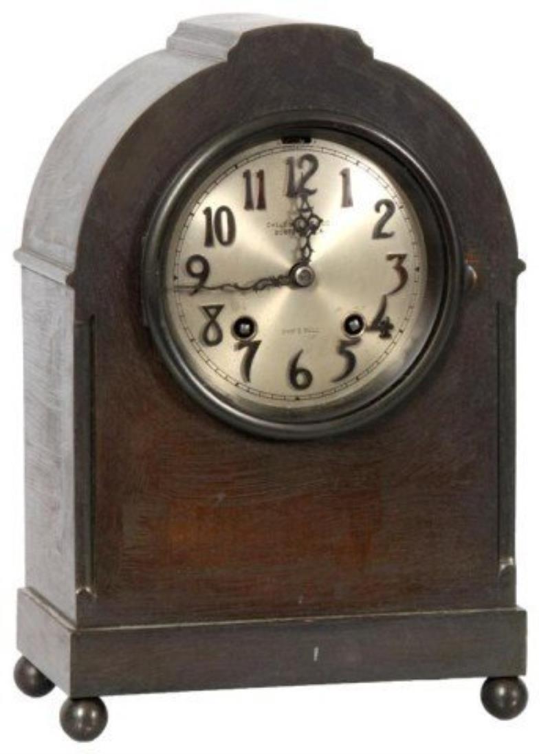 Chelsea Bronze Ships Bell Mantle Clock