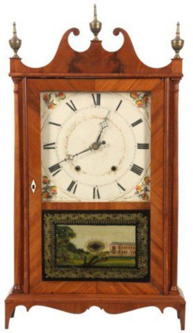 Samuel Terry Pillar & Scroll Clock