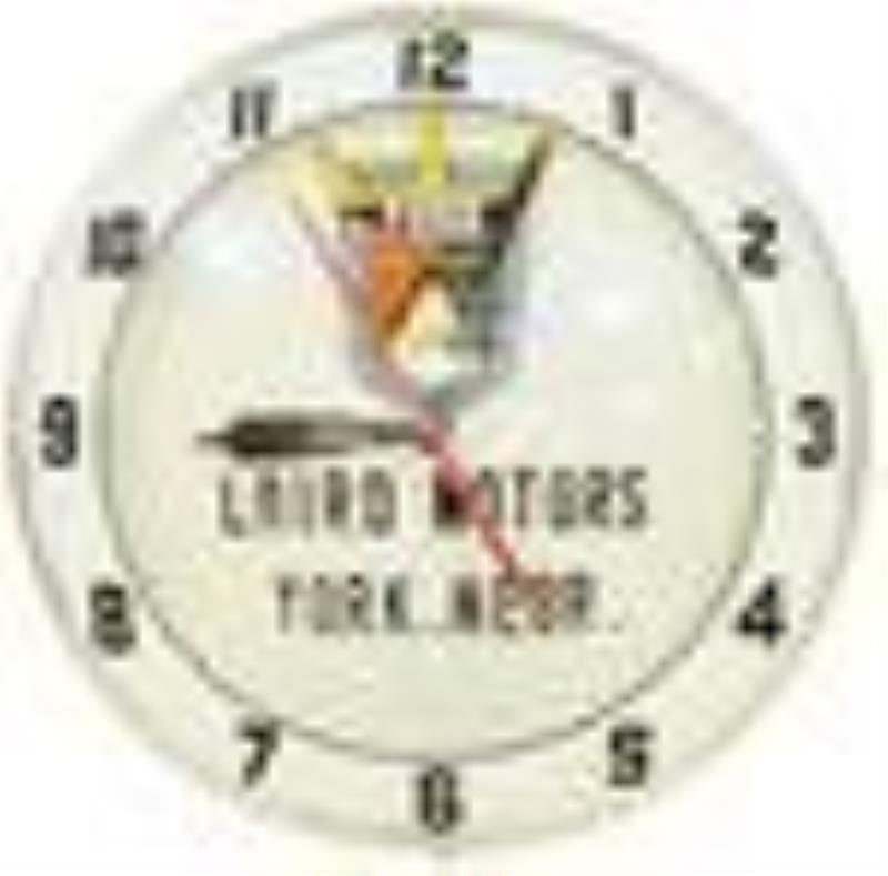 Ford Laird Motors York Nebr. Double Bubble Clock