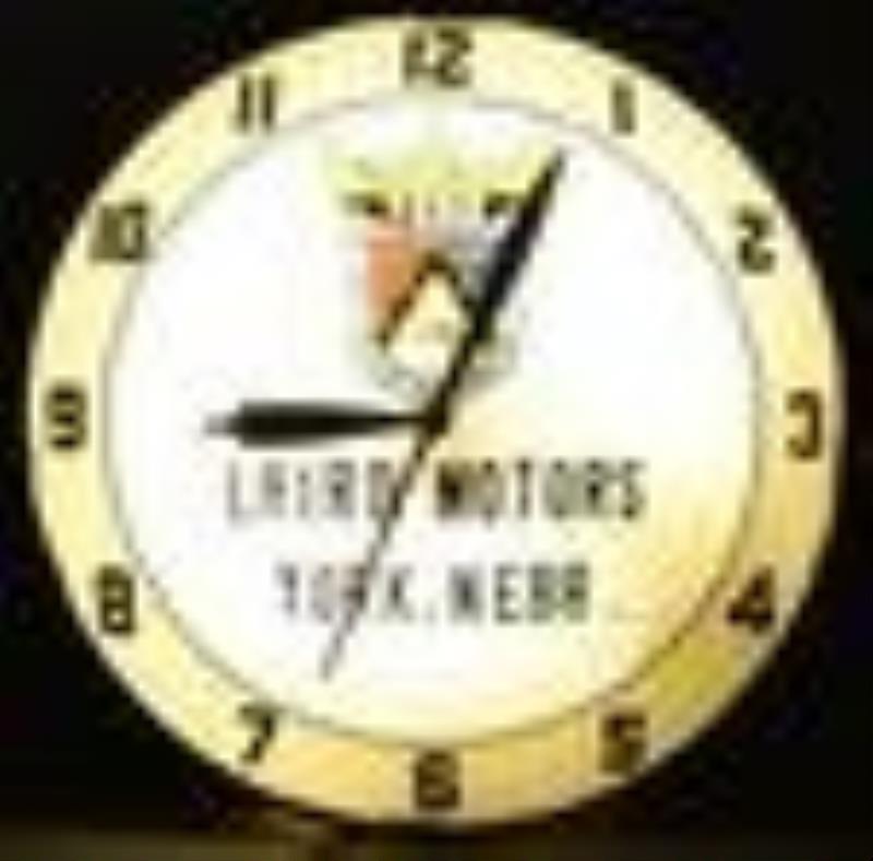 Ford Laird Motors York Nebr. Double Bubble Clock