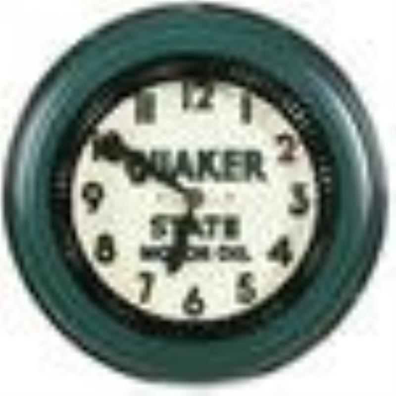 Quaker State Neon Spinner Clock