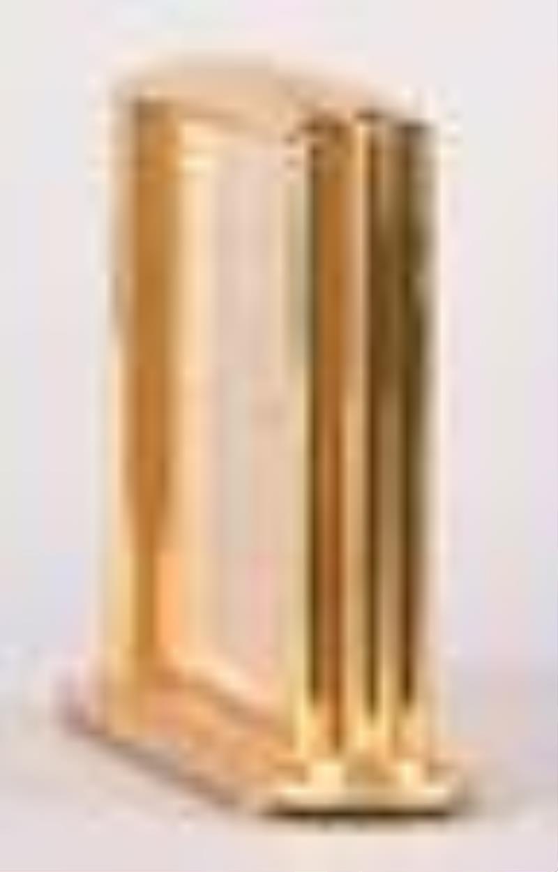 A good mid 20th century art deco style desk clock signed Gubelin