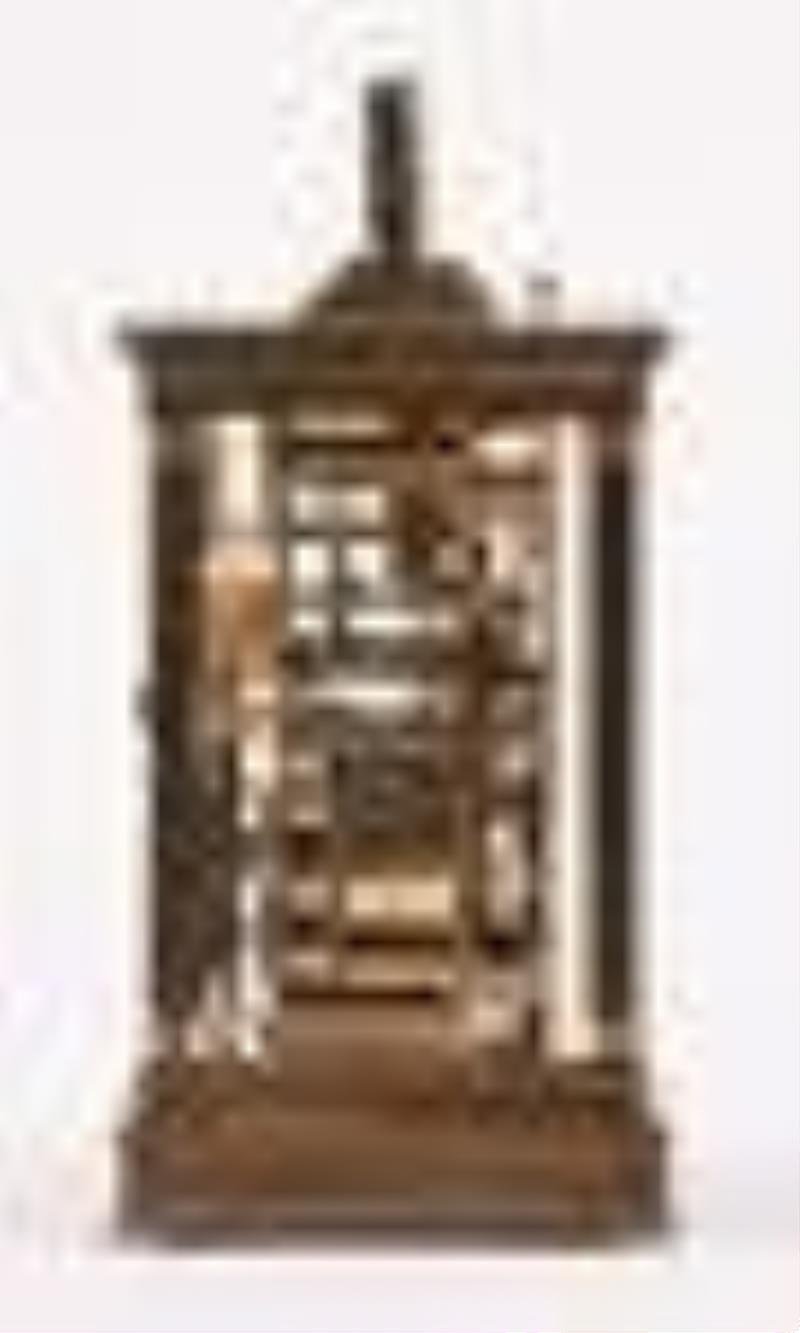 A 20th century Anglaise style repeating carriage clock with calendar by Matthew Norman