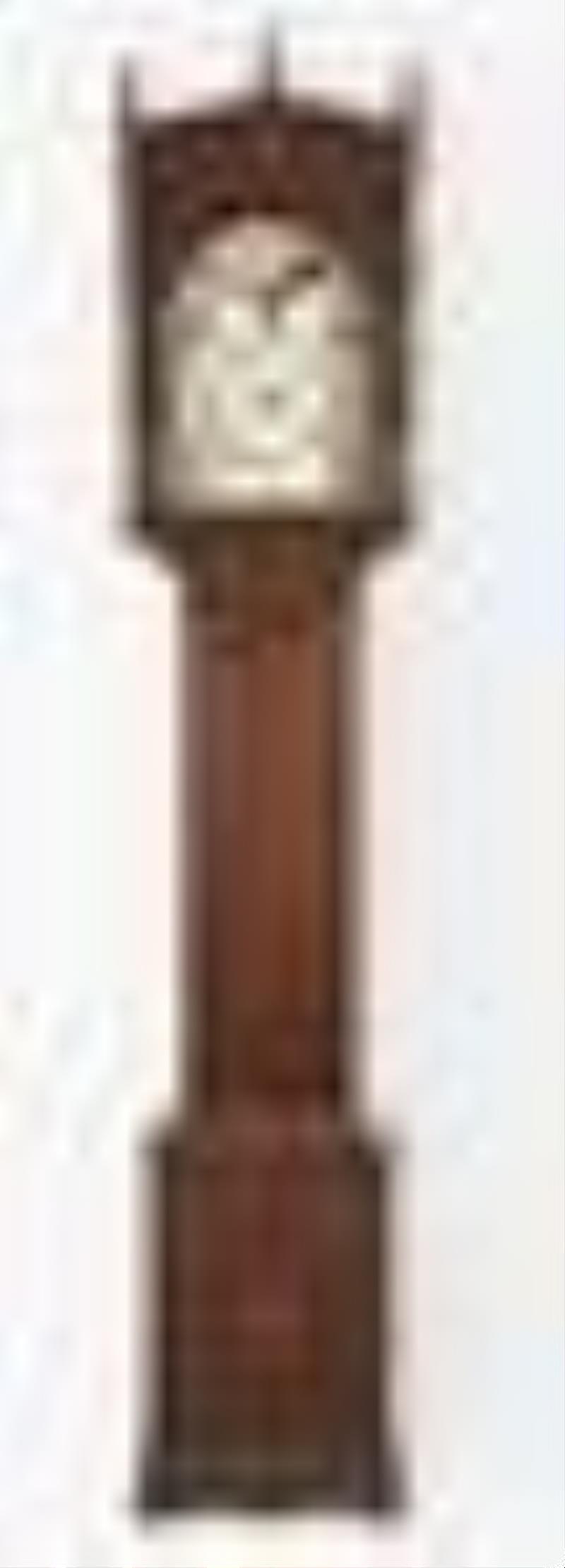 An 8 day mid 19th century walnut Pennsylvania tall clock with Black Forest movement