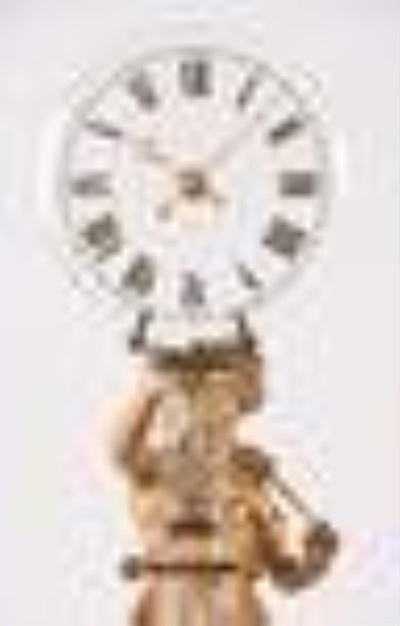 A good swinging mystery clock with glass dial by Houdin