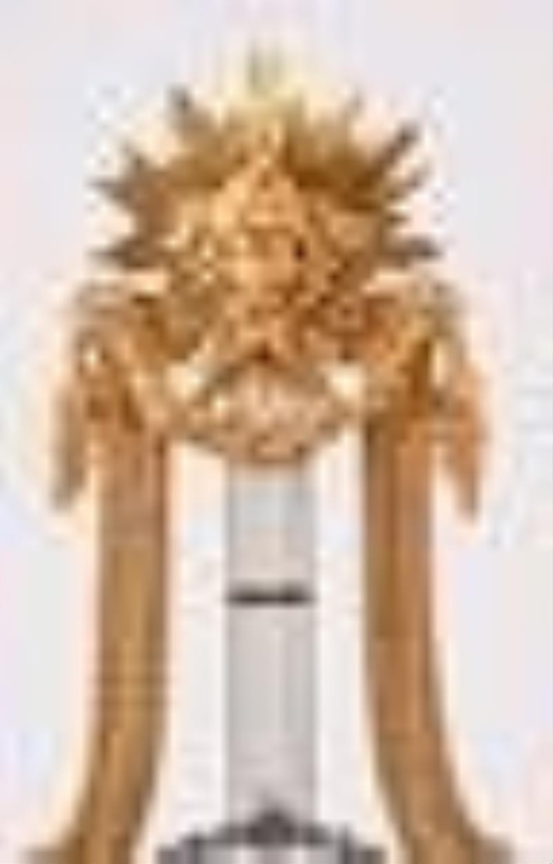 A late 18th century French lyre form mystery clock signed Cronier