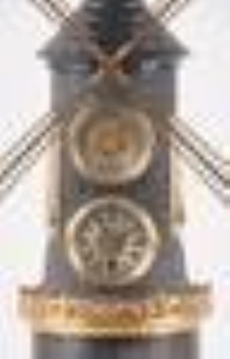A good late 19th century French windmill form industrial clock